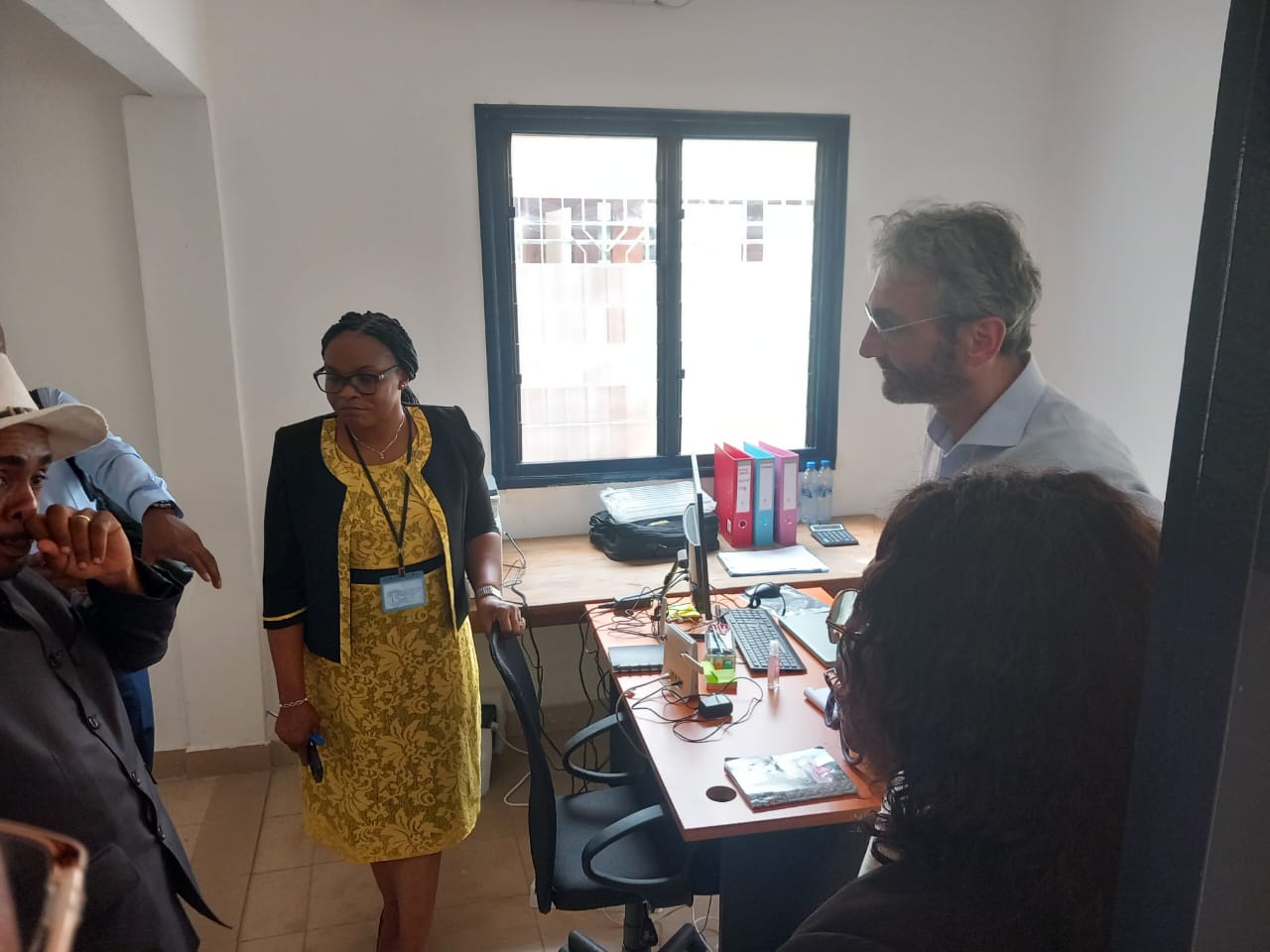 Visite du gestionnaire du portefeuille du Congo au Fonds Mondial au PODI de Brazzaville